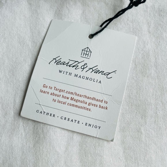 Hearth & Hand duvet cover set with two-tone cream - Picture 2 of 7